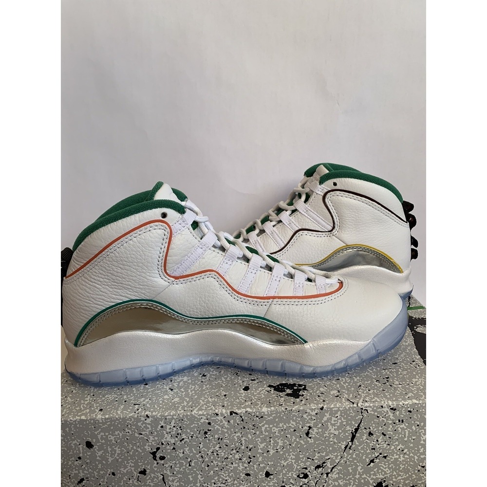 Air Jordan 10 Retro Wings Mens Size 8 White Clover Multi CK4352-103 New In Box